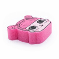 New pink print little girl bath sponge soft sponge